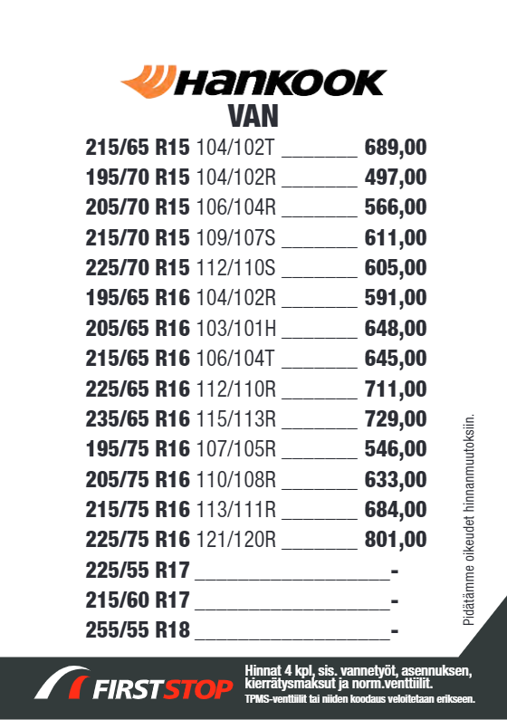 Hankook VAN