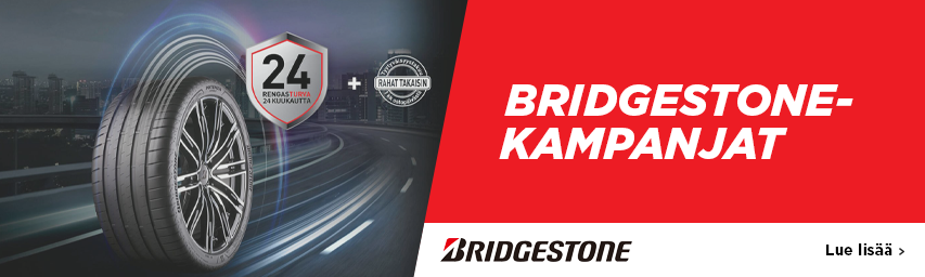 Hyödynnä Bridgestone-renkaidesi 24 kuukauden rengasturva sekä yhden kuukauden tyytyväisyystakuu. 