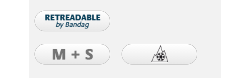 Retreadable by bandag