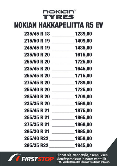 Nokian Hakkapeliitta R-5 EV