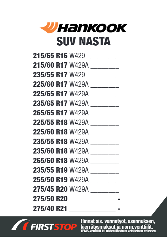 Hankook SUV Nasta
